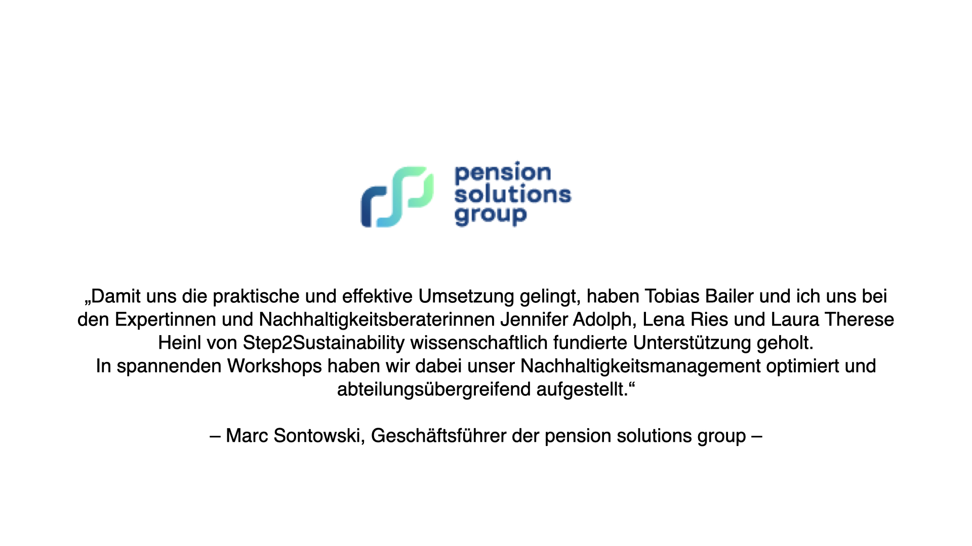 pension solutions group Partner Step2